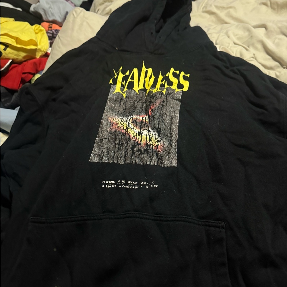 Forever 21 Black Graphic Hoodie